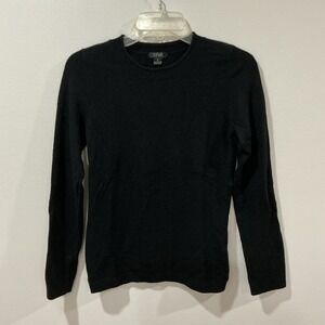 Prive Womens Black Cashmere Pullover Sweater Size Small Long Sleeve‎ Old Money